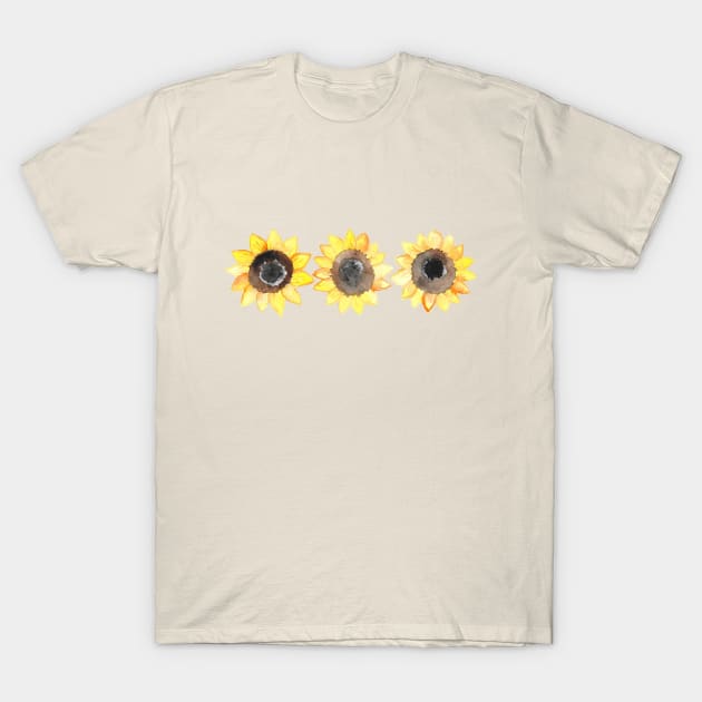 Sunflower Trio T-Shirt by tangerinetane